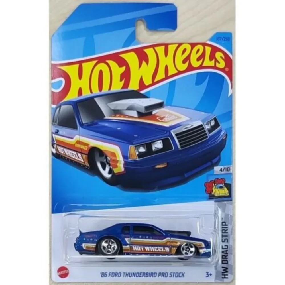 Hot Wheels '86 Ford Thunderbird Pro Stock HW Drag Strip 4/10 107/250 (Blue)